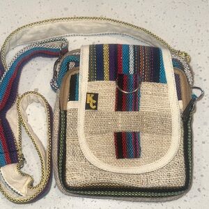 Multicolor Striped‎ Crossbody Bag